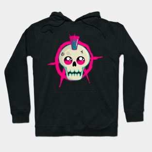 Anarchy Skull Design Hoodie